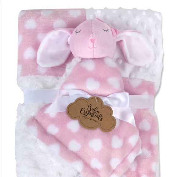 Baby Essentials Other - NWT- Baby Girl Blanket & Snuggler